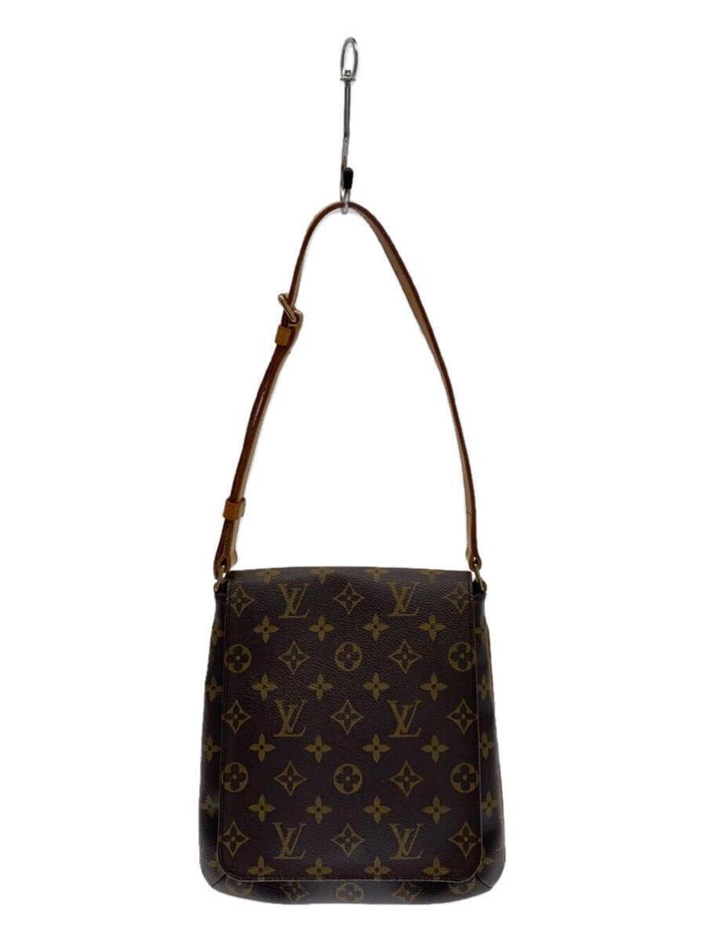 Louis Vuitton Musette Salsa Monogram Canvas Short Shoulder Bag Brown
